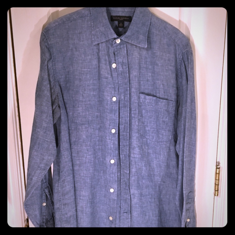 Banana Republic linen button-down